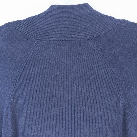 Eileen Fisher Cozy Viscose Stretch Knit Long Open Cardigan Womens Small Blue - Picture 13 of 16